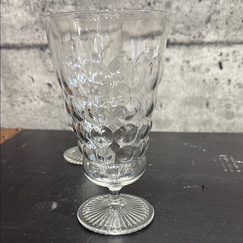 Vintage Crystal Drinkware Set “Thousand Eye” set of 5